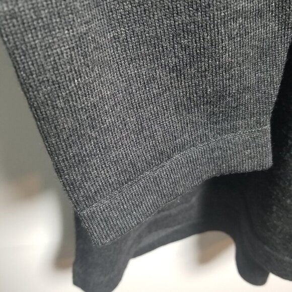 Banana Republic Dark Grey Merino Wool Men's Longsleeve Shirt Sz XL - Picture 3 of 5
